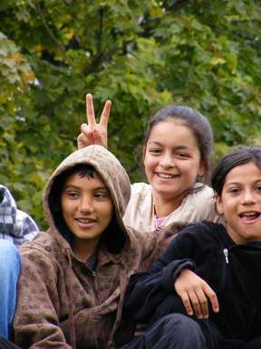 Young people at the park