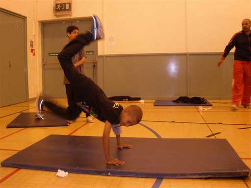 Breakdance practice