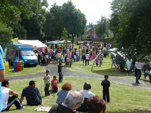 View across the park