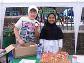 Two proud stall holders