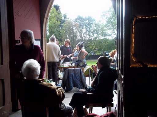 Visitors to Apple Day at Burngreave Cemetry