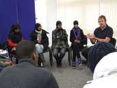 Workshop talking about policing 