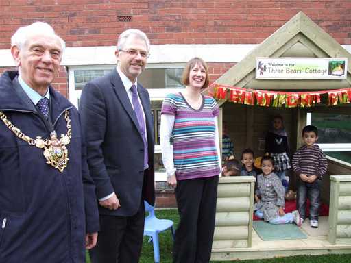 Opening new Play area at Byron Wood
