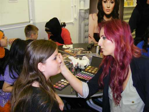 A young lady gets a makeover