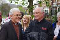 Canon Nick Jowett and Father Shaun Smith