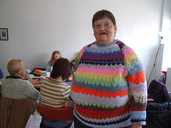 One of the group models her results