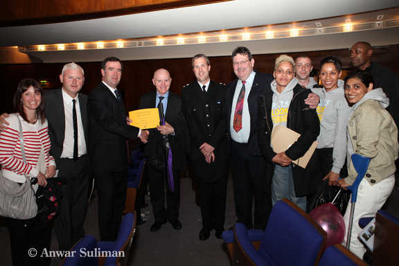 The PITS group and Brendan Ingle receive their awards