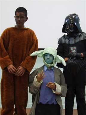Chewie, Yoda and Darth