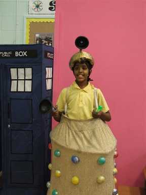 Young Dalek and Tardis