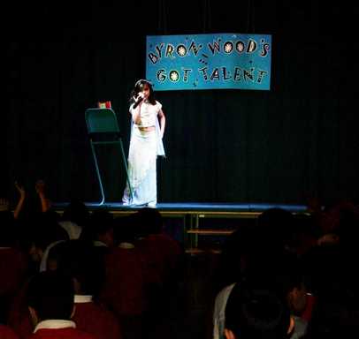 Byron Wood talent show performer