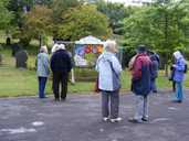 Waiting for the guided walk