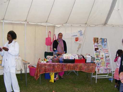 Stall holder in Abbeyfield Park