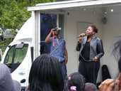 The stage - Abbeyfield Festival