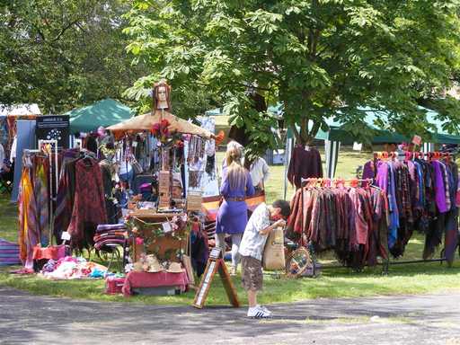 A view of Textile stalls