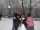 Snowman in the making