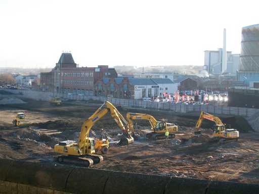 Tesco construction site