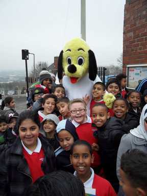 Streetwise Sam can be seen at Byron Wood School