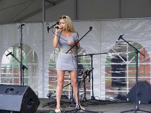 On stage at Abbeyfield Festival