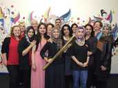 Abtisam carrying the Olympic torch