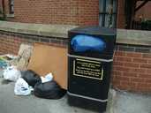 Bins have not been emptied