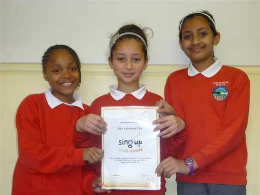 Sing Up Gold Award
