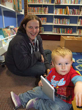 Alice and Joseph at Burngreave Library