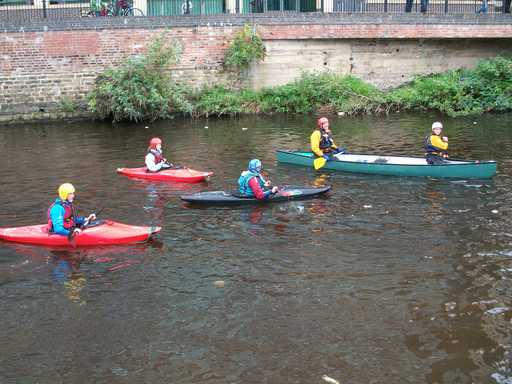 Expectant canoeists