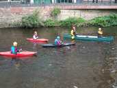 Expectant canoeists