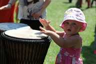 Baby on the bongos