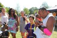 MC Nige with baby and friends