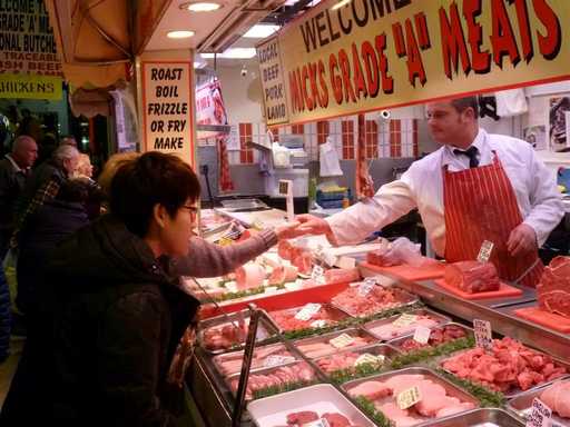 Castle Market Meat stall