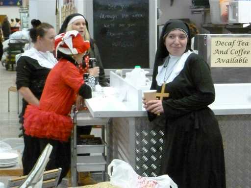 Fancy dress in Castle Market