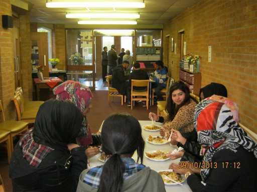 Having something to eat 