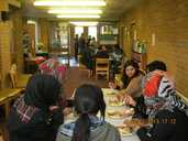 Having something to eat 