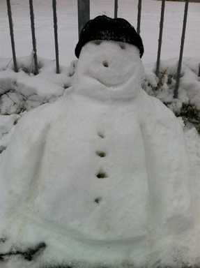 Snowman in a hat