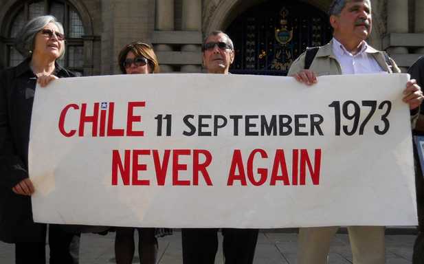 Chilean 40th Pedro Protest Banner