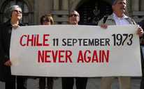 Chilean 40th Pedro Protest Banner