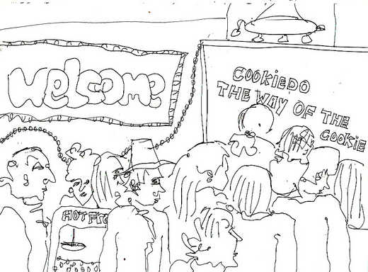 A film watching crowd at Cheap Thrills Film Festival