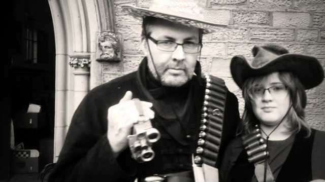 Filmmakers in costume