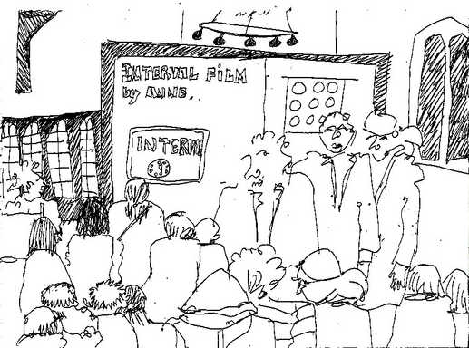 Illustration of a viewing at Cheap Thrills Film Festival