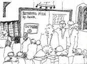 Illustration of a viewing at Cheap Thrills Film Festival