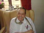 A resident of Westbourne House and his new exotic friends