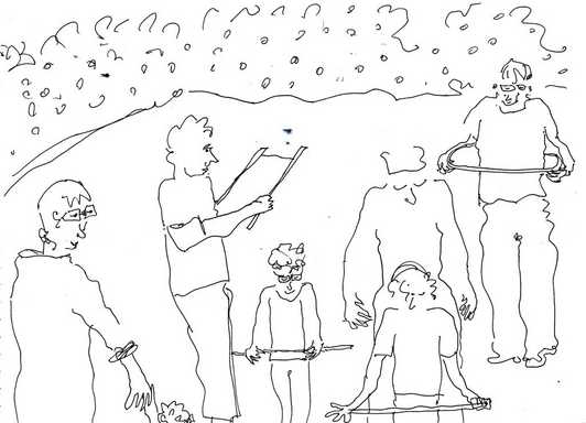 Activities at Allotment Soup illustrated by Sam Galbraith