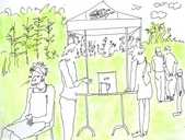 Sam Galbraith illustrated events at Allotment Soup