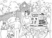 Visitors and allotment holders at Allotment Soup