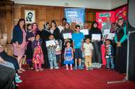 The group of adult learners at the Town Hall 
