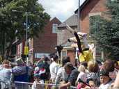 Spectators on Minna Road
