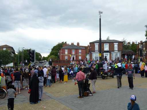 Outside the Vestry Hall