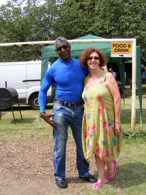 Local star body builder Lloyd Stewart