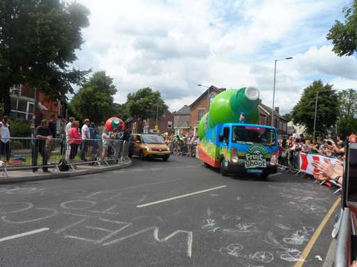 Here comes the cavalcade